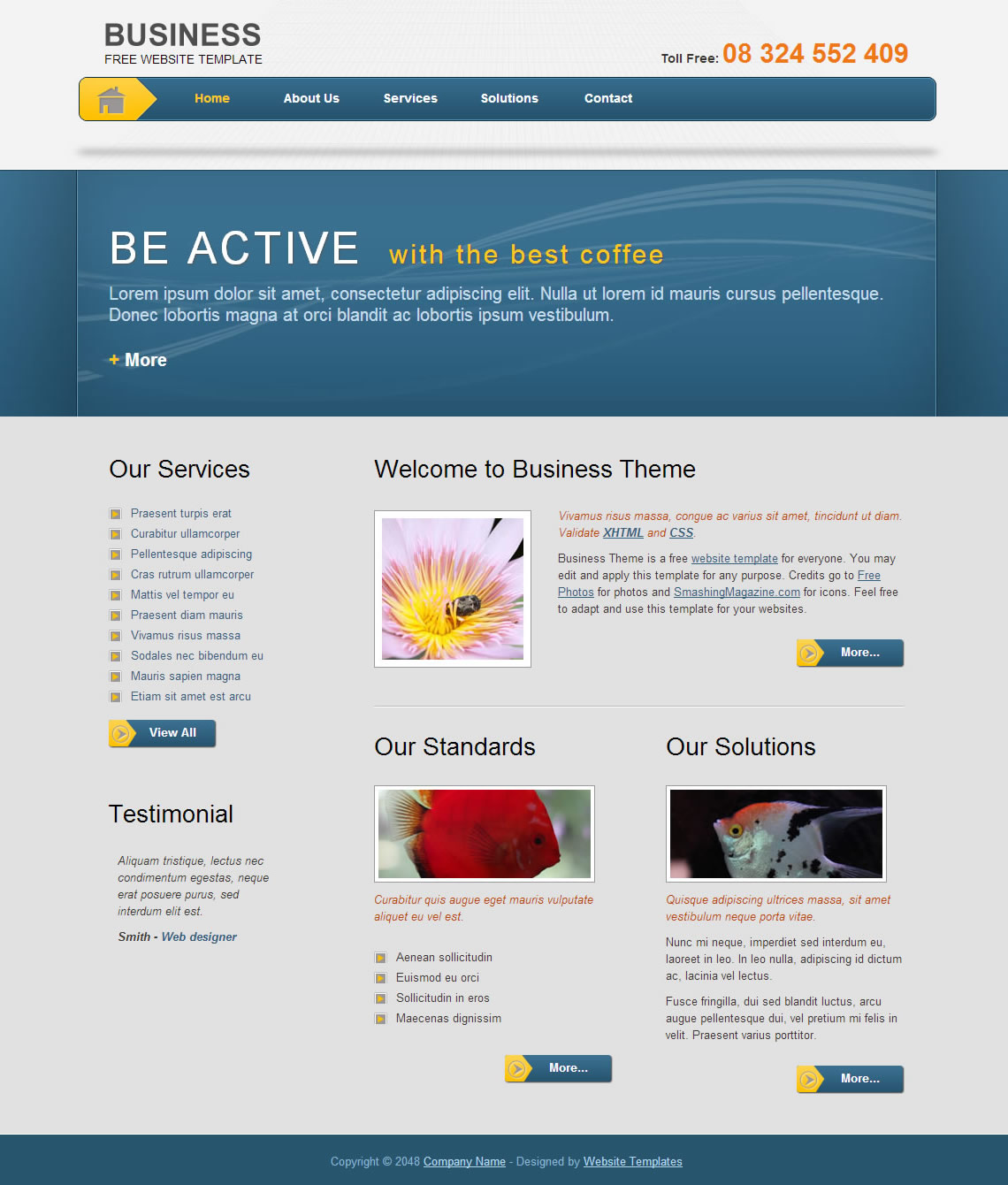 Business Template Free HTML CSS Templates