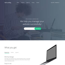 Soft Landing Page HTML Template