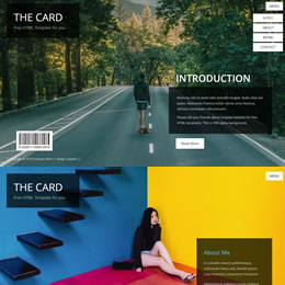The Card Portfolio HTML Template