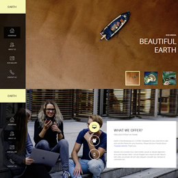 The Earth HTML Template