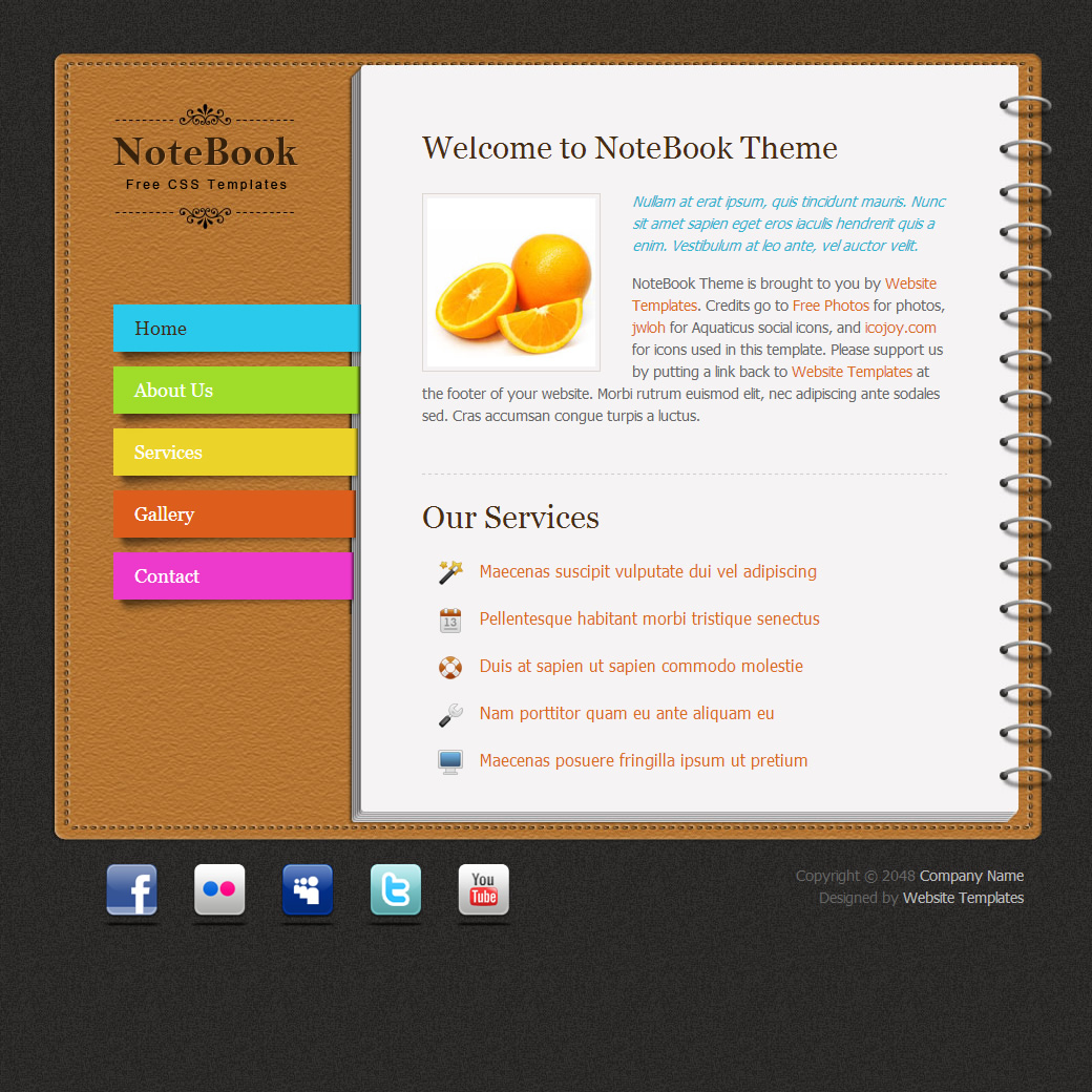 assignment notebook website