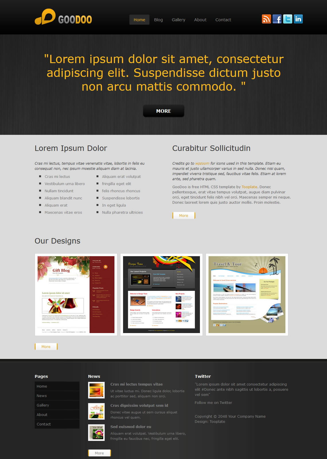 Goodoo html template by tooplate