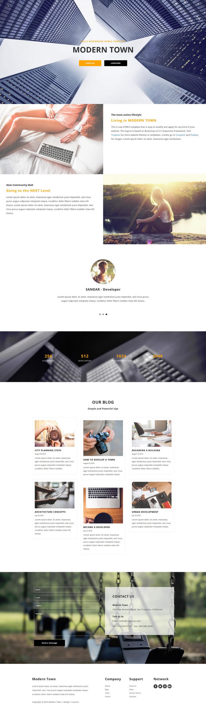 Modern Town HTML Template