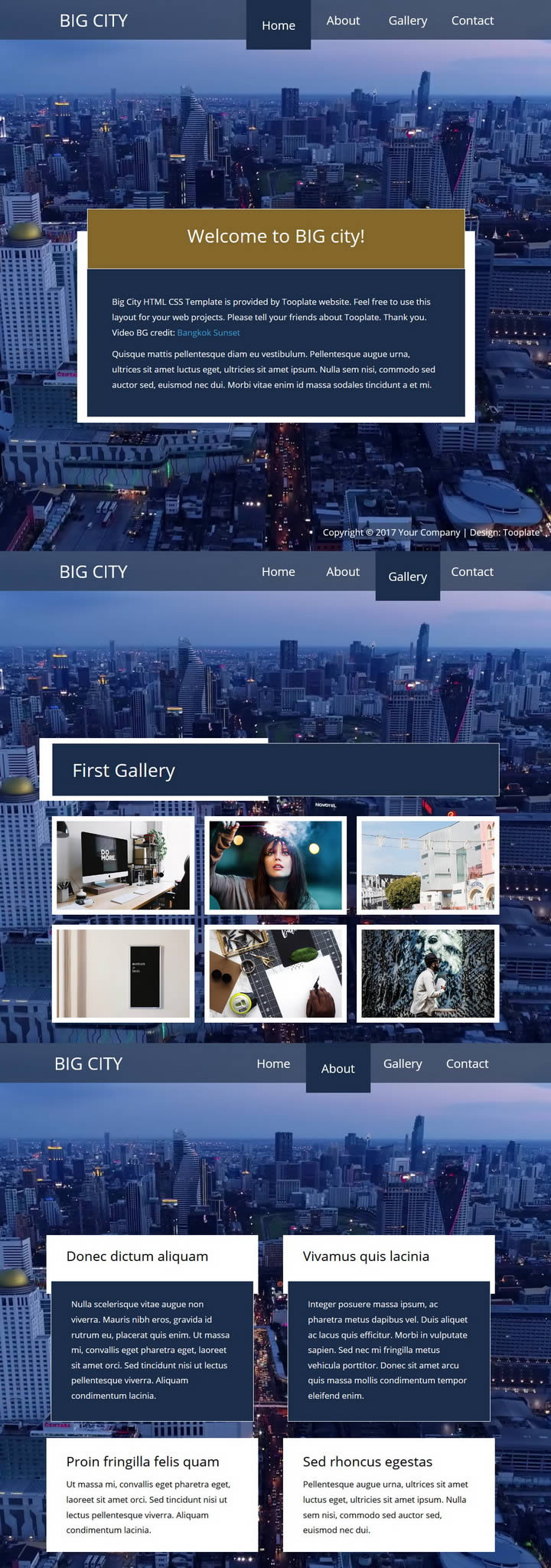 Big City HTML Template