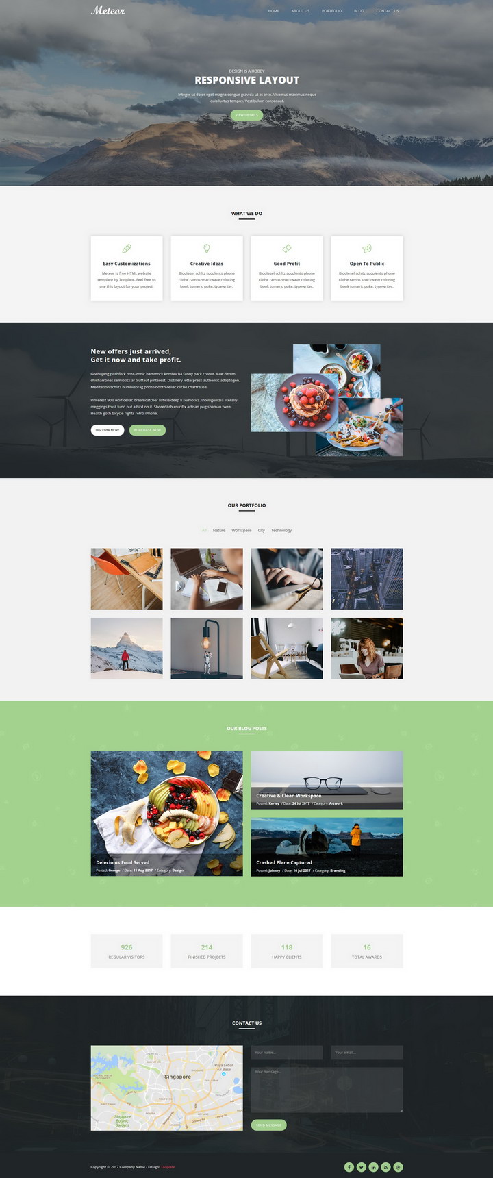 Meteor HTML Template