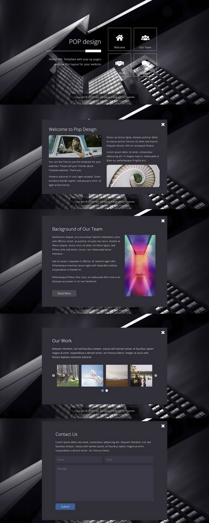 Pop Design HTML Template