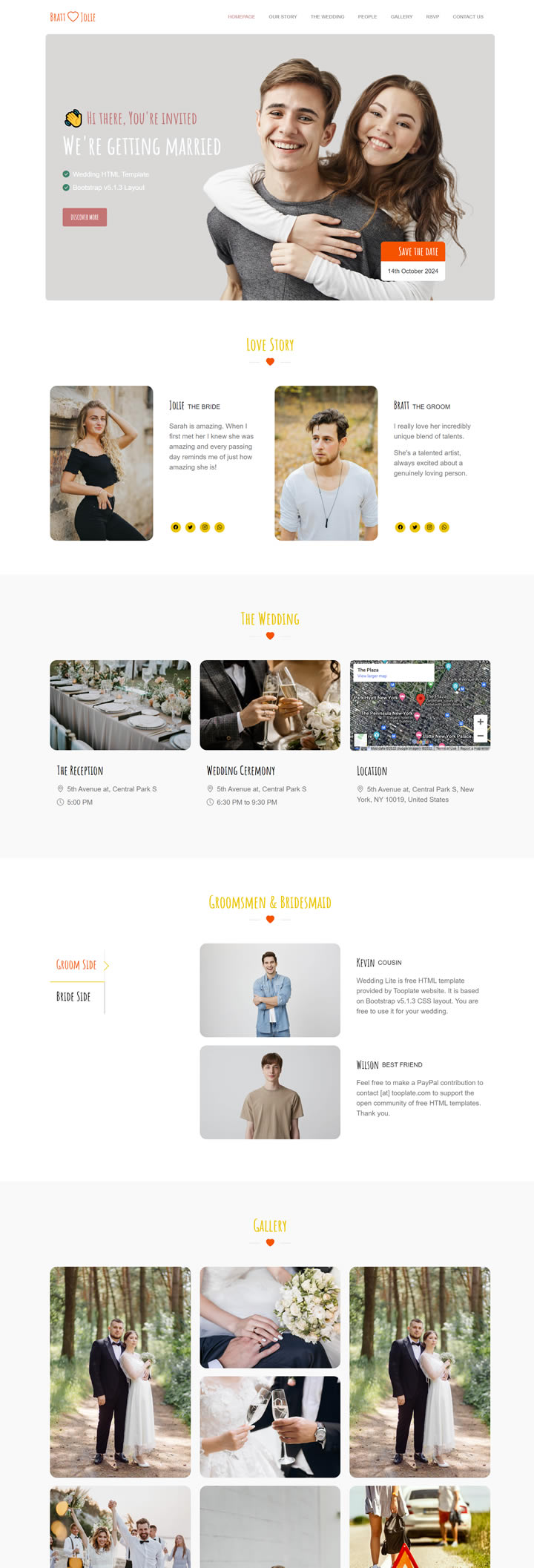 Wedding Lite HTML Template