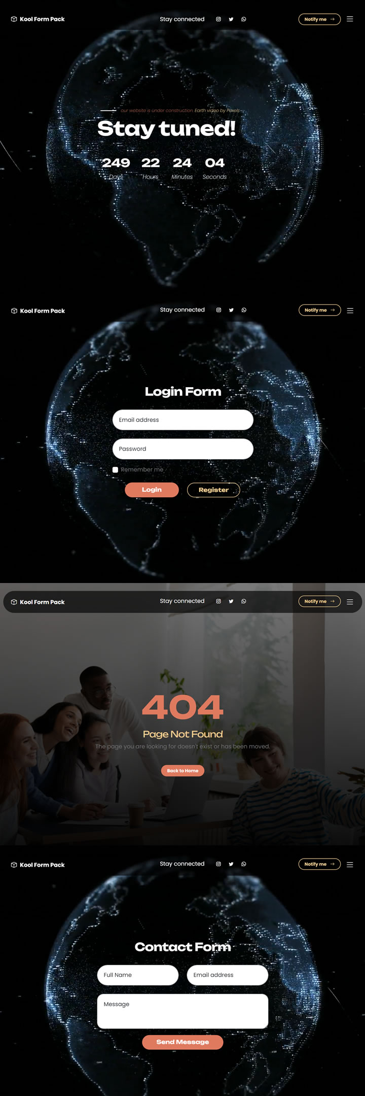 Kool Form Pack HTML Template