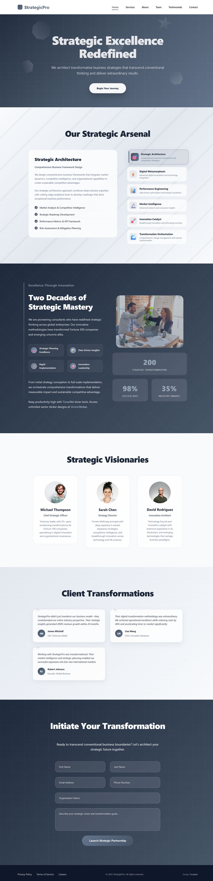 Strategic Consulting HTML Template