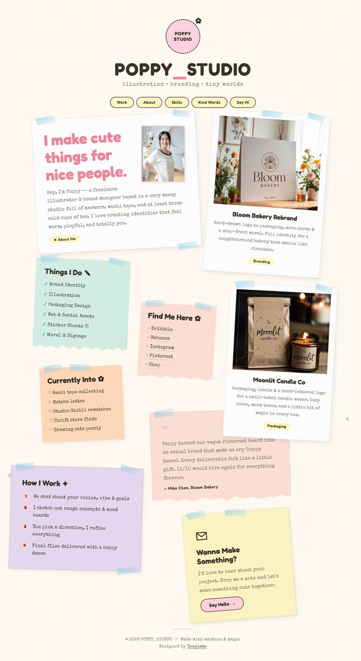 Poppy Studio HTML Template