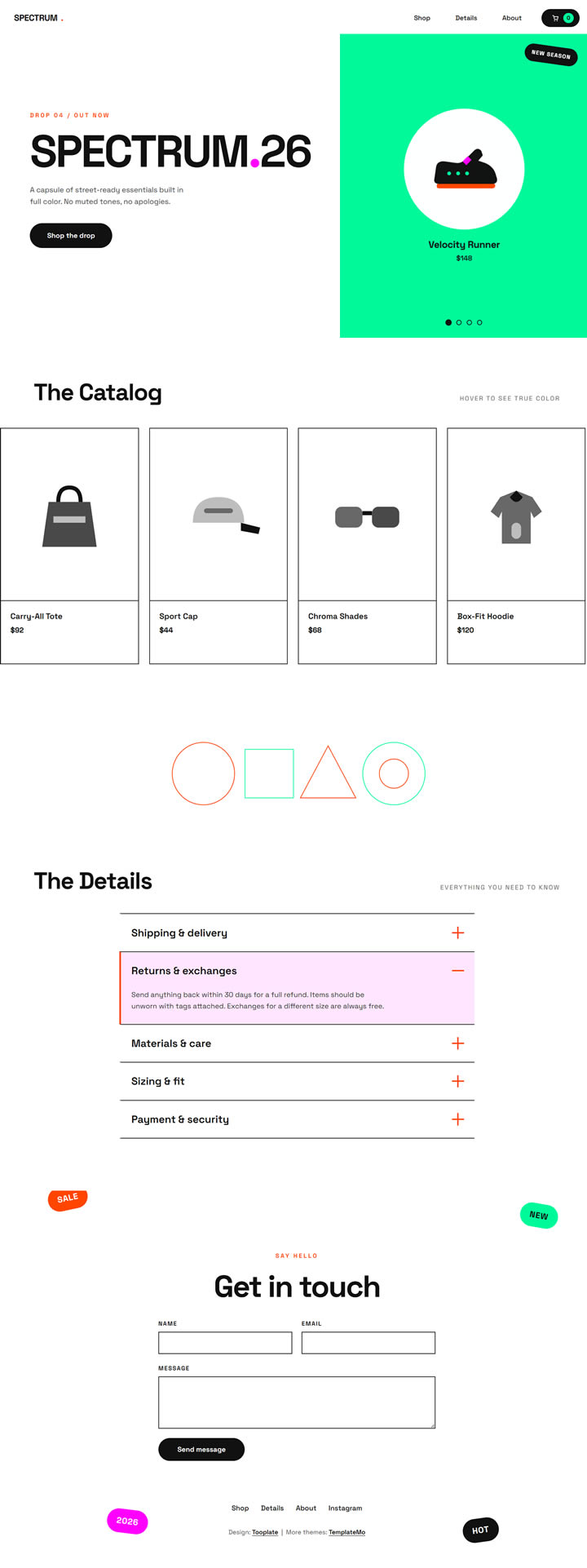 Spectrum HTML Template