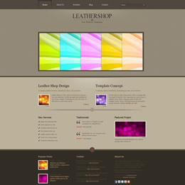 Leather Shop template
