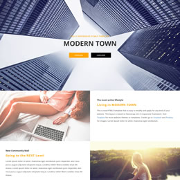 Modern Town HTML5 template