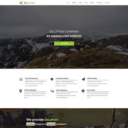 Solution HTML Template