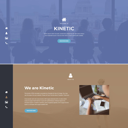 Kinetic HTML Template