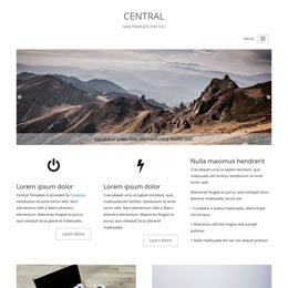 Central Bootstrap 4 template