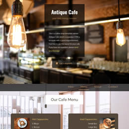 Antique Cafe HTML Template