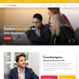 Waso Strategy HTML Template