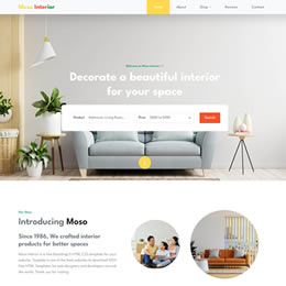 Moso Interior HTML Template