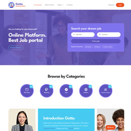 Gotto Job HTML Template