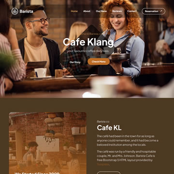 Barista Cafe HTML Template