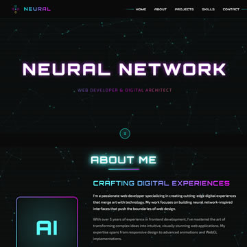 Neural Digital Portfolio HTML Template