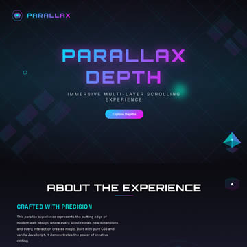 Parallax Depth HTML Template