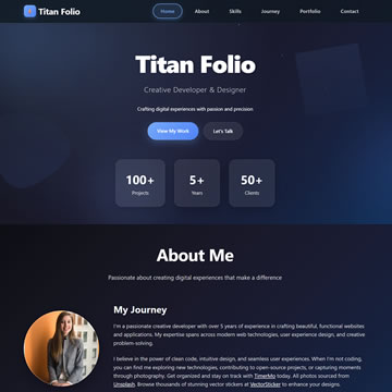 Titan Folio HTML Template