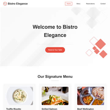 Bistro Elegance HTML Template