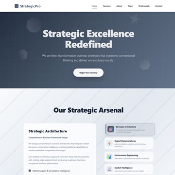 Strategic Consulting HTML Template